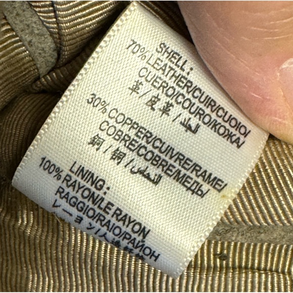 BCBGMAXAZRIA, Wristlet or Clutch, Leather Studded Purse, Taupe, - Picture 5 of 16